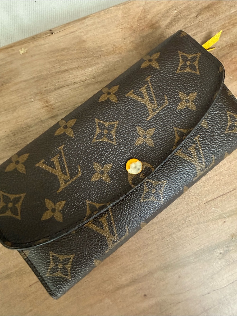 Louis Vuitton Monogram Canvas Brown Clutch Wristlet
